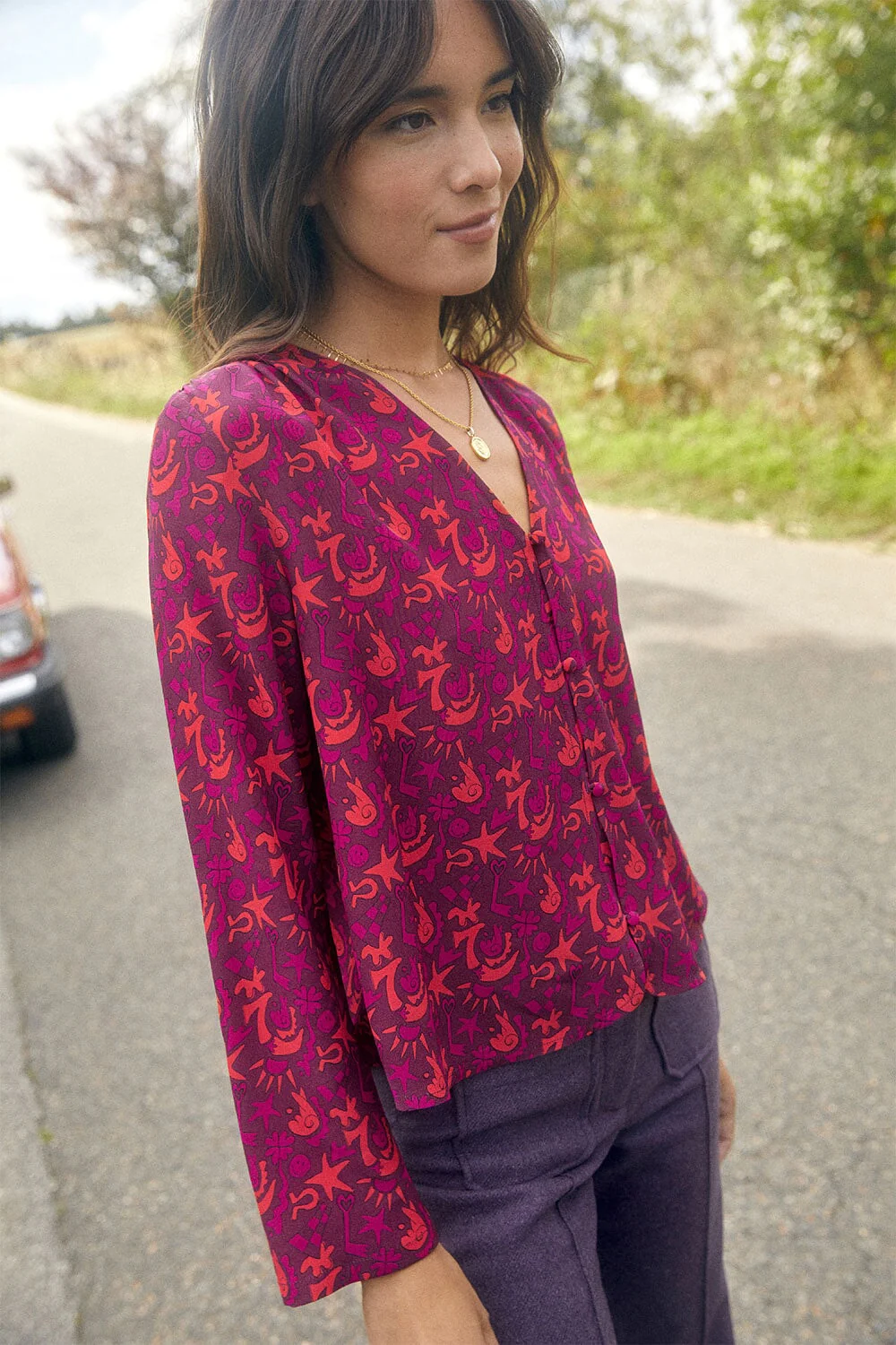 Blouse Envoutante en soie Grigri - Image 7