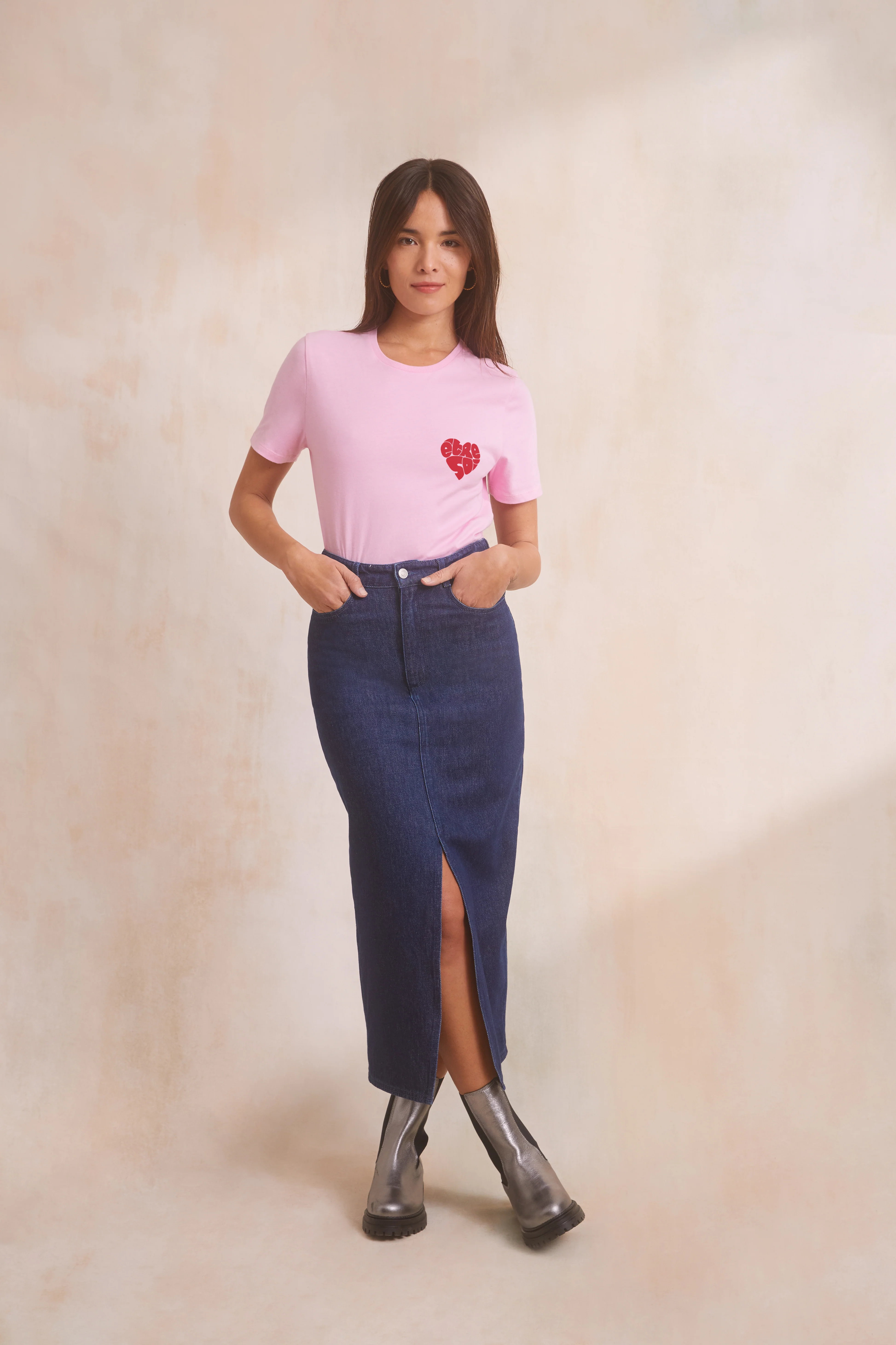 Jupe Longue Denim Brut - Image 5