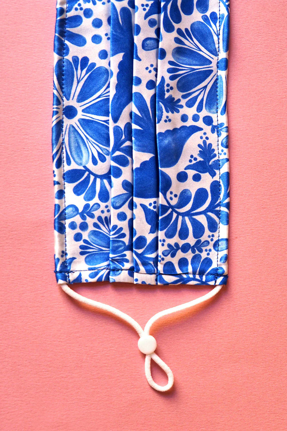 Masque en soie Oiseau de Nuit Bleu - Image 4