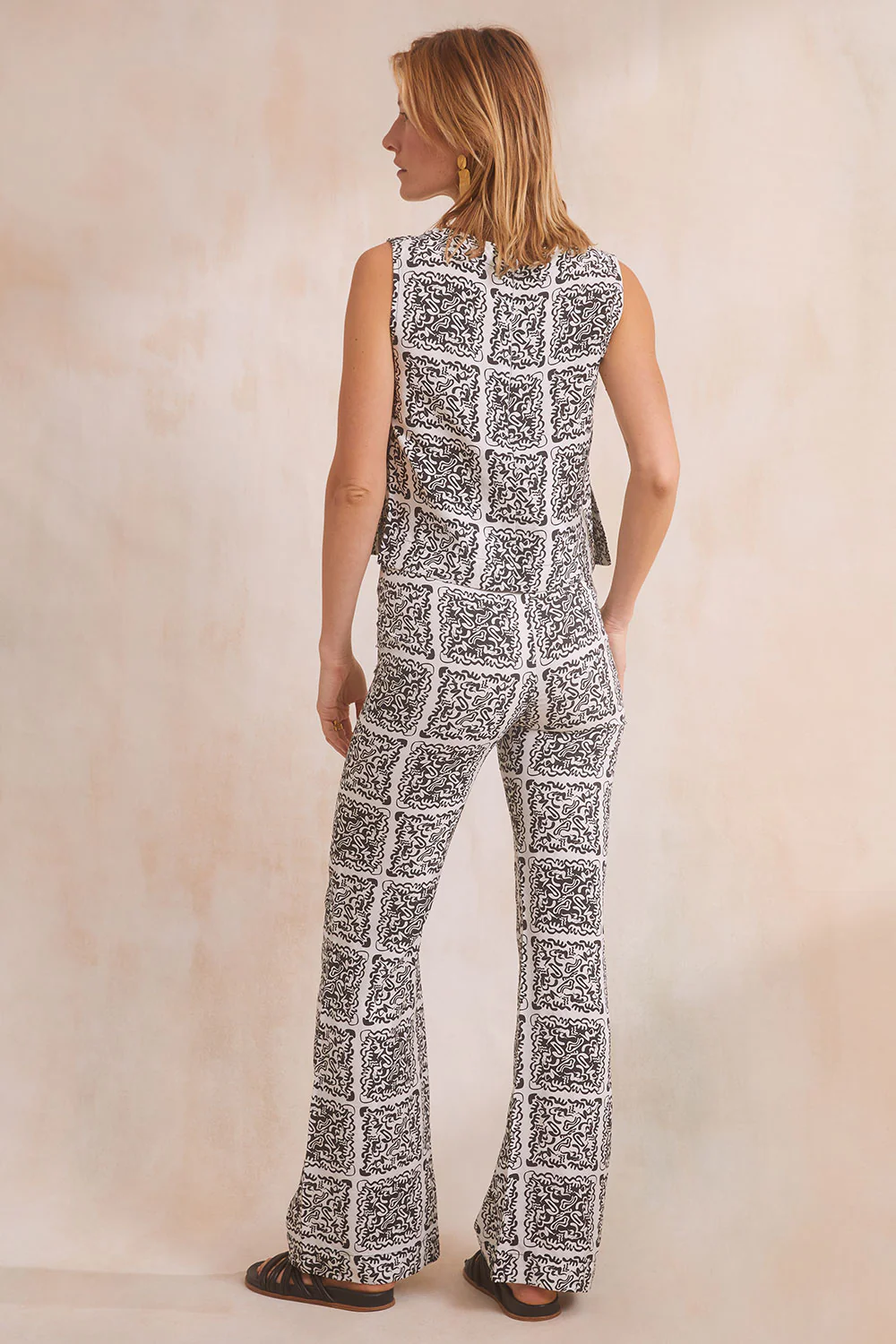 Pantalon Anasa Fusion Noir et Blanc - Image 7