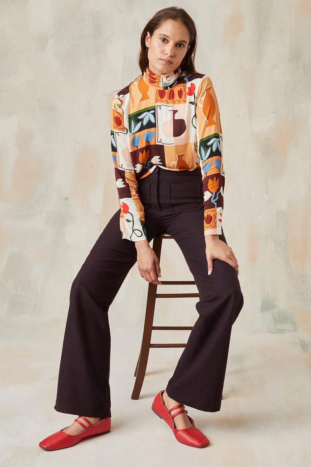 Pantalon Enchanteur Aubergine - Image 7