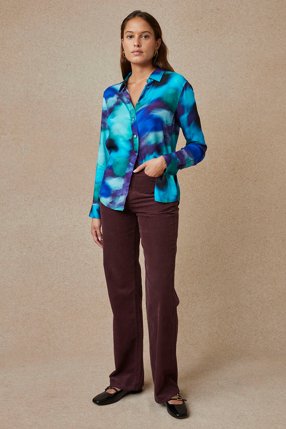 Pantalon Idéaliste en velours Cappuccino - Image 10