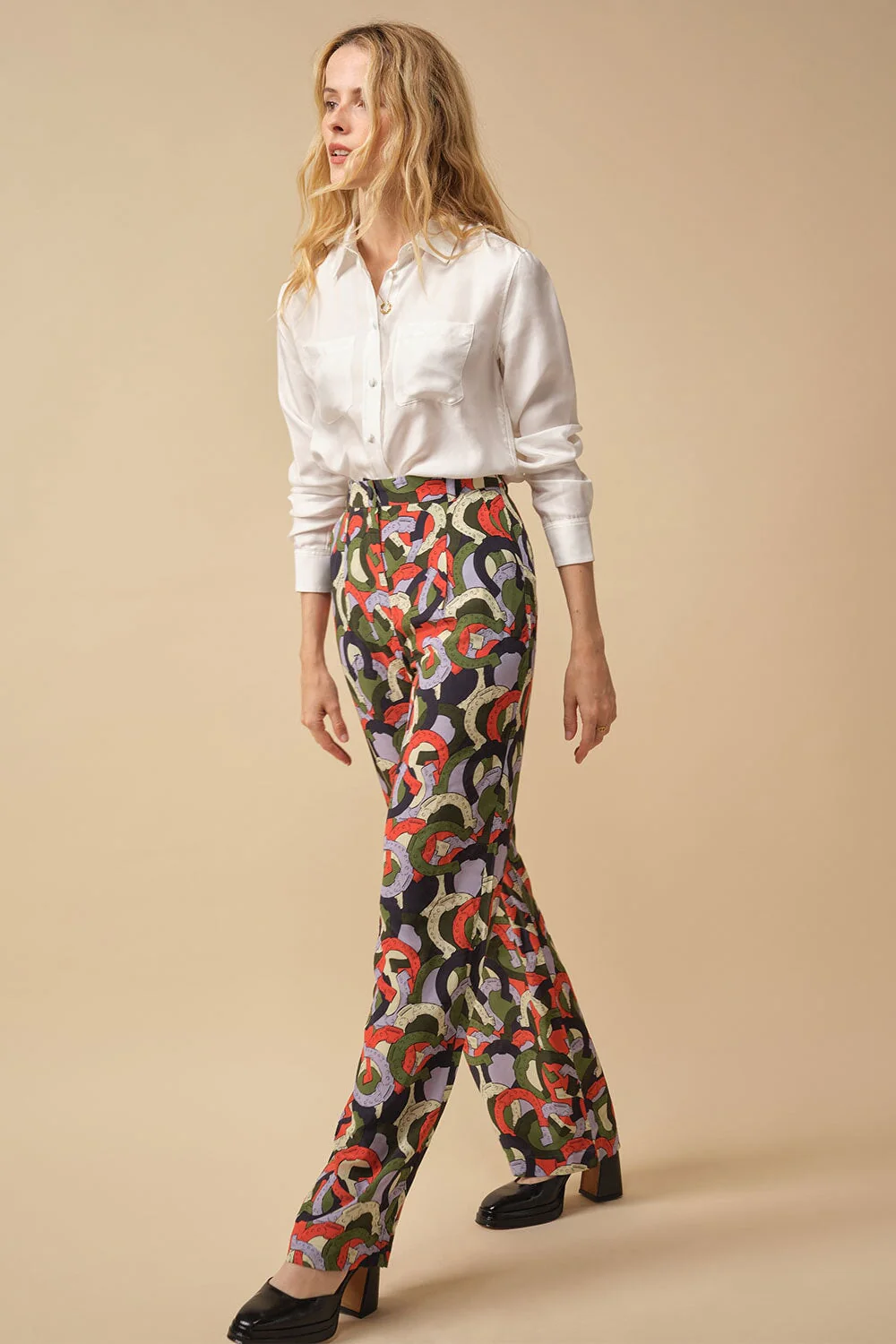 Pantalon Olympe en soie Pégase - Image 3