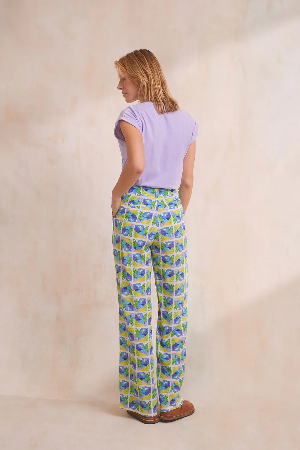 Pantalon Olympe en soie Positano - Image 5