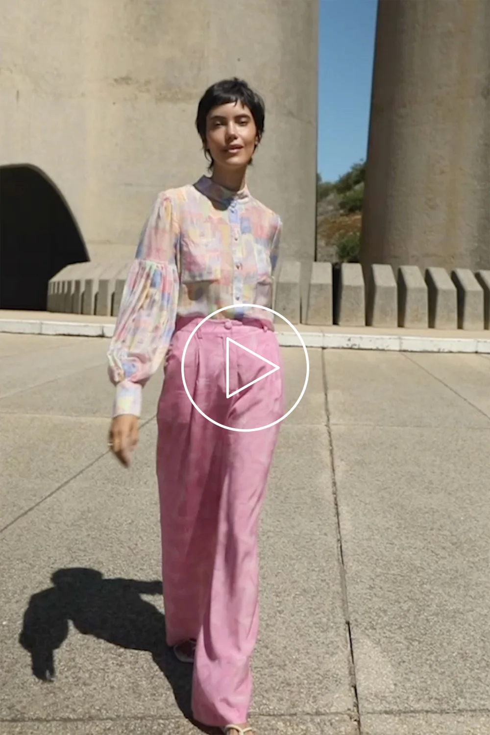 Pantalon Olympe en soie Rivière Bubble - Image 6