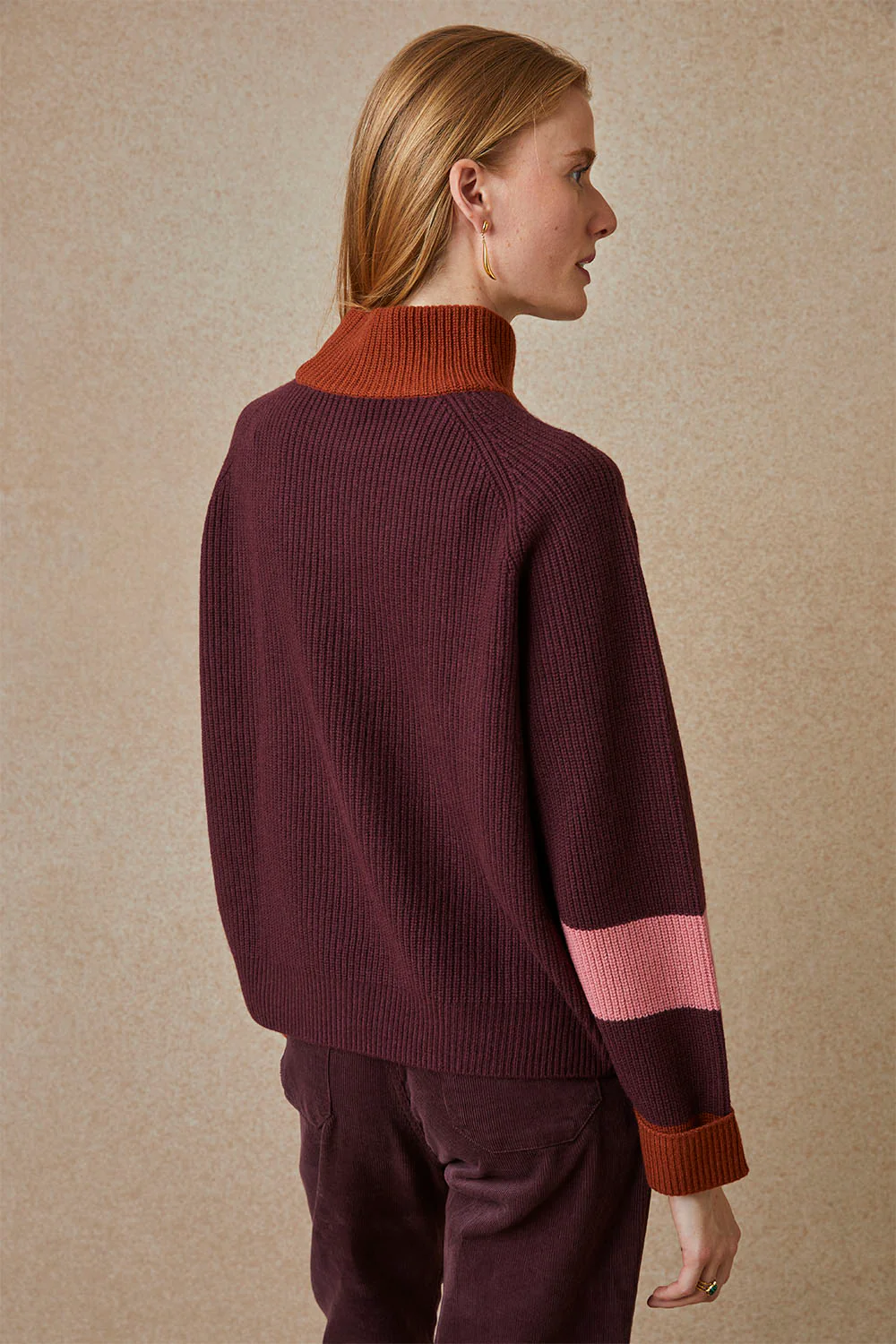 Pull Audacieuse Bordeaux - Image 5