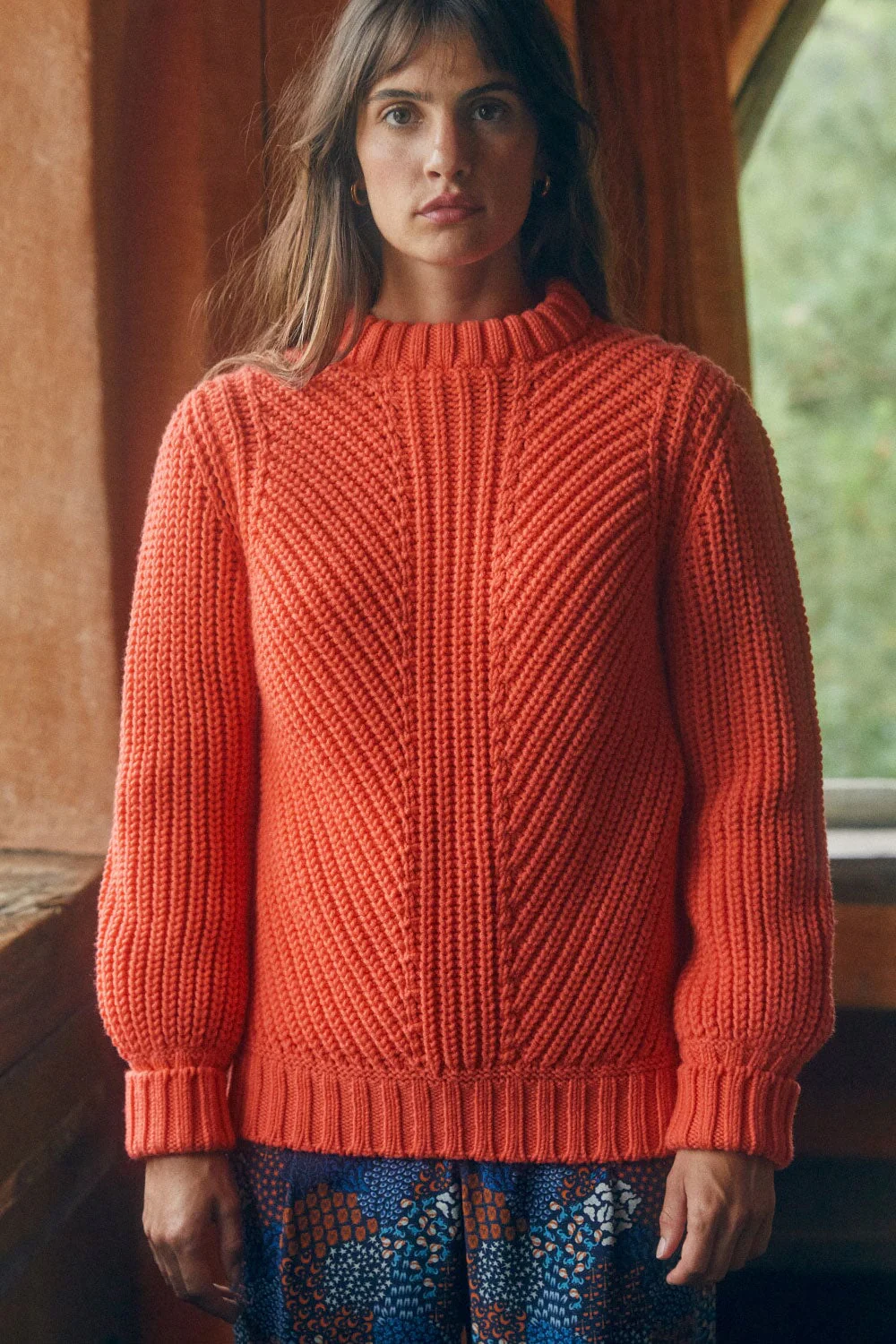 Pull Envoutant en laine Orange Jupiter - Image 6