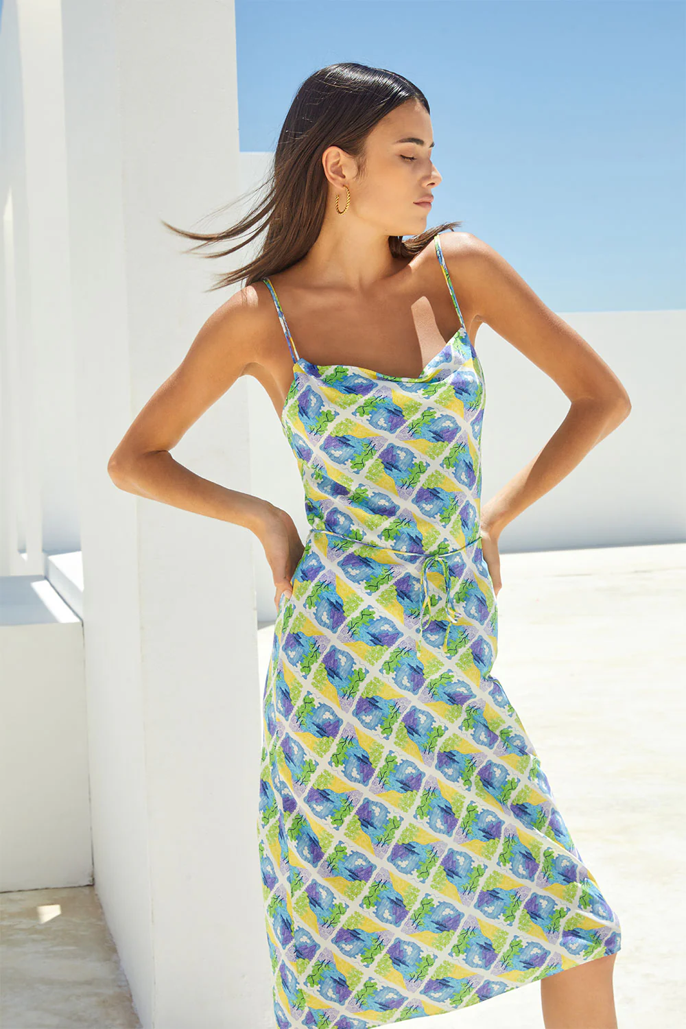 Robe Fatale en soie Positano - Image 5