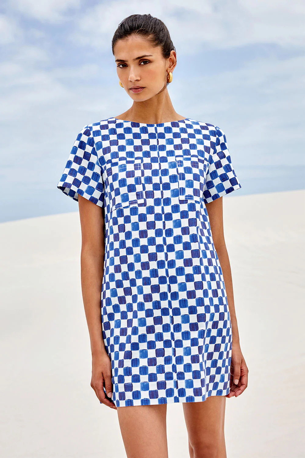 Robe Gaïa Echec et Mat Bleu - Image 7