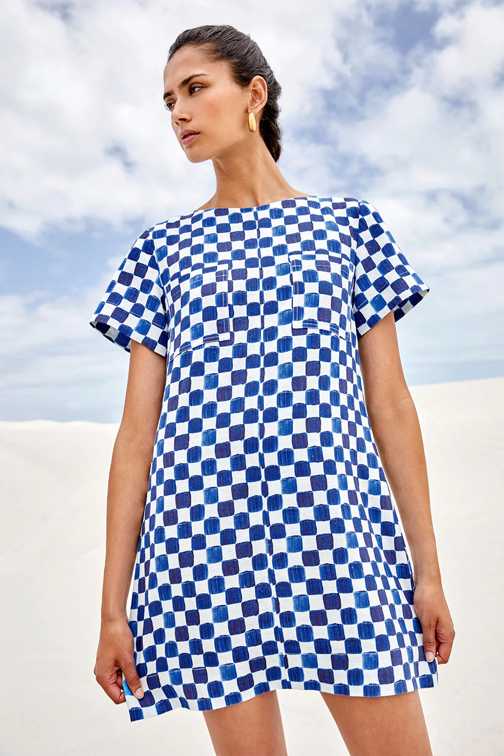 Robe Gaïa Echec et Mat Bleu - Image 8