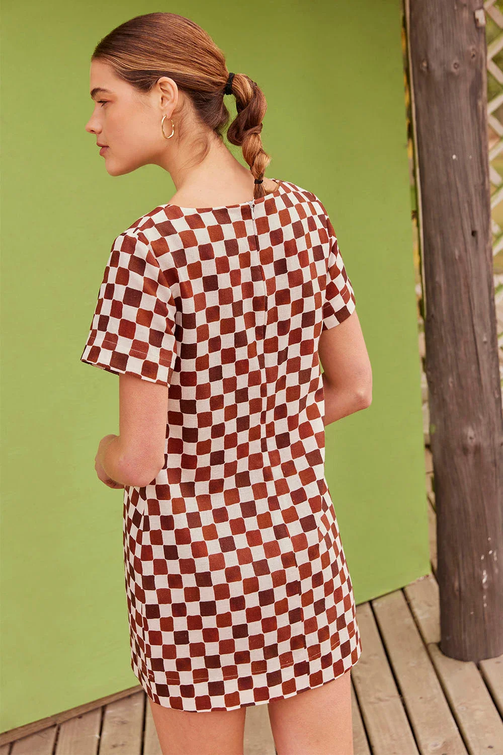 Robe Gaïa Echec et Mat Chocolat - Image 6