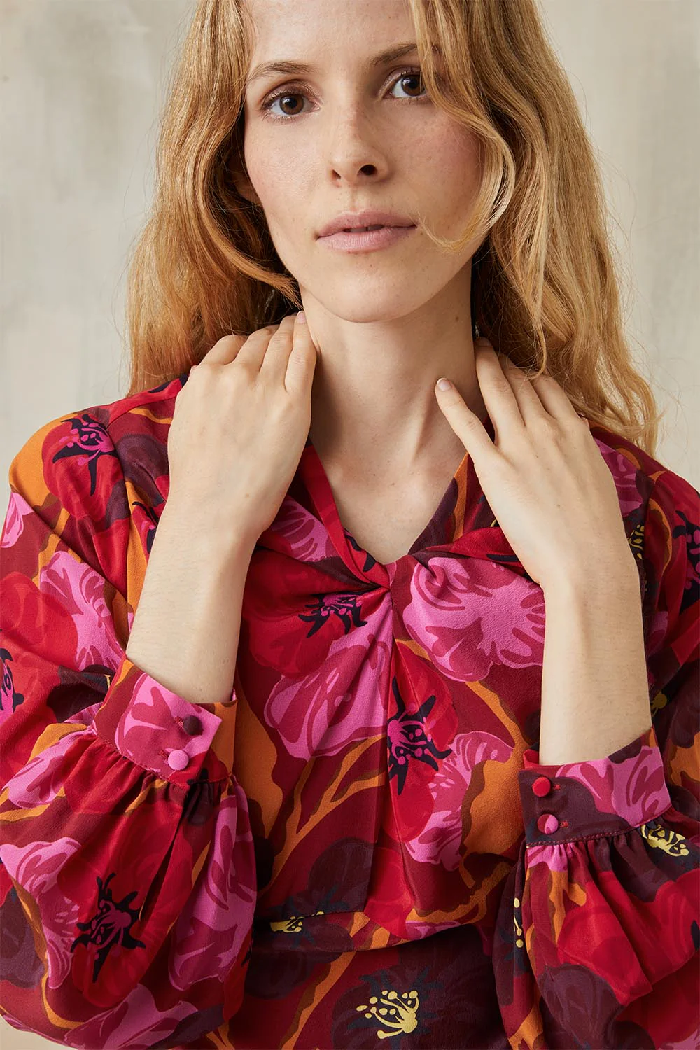 Robe Hera en soie Pomodoro - Image 12