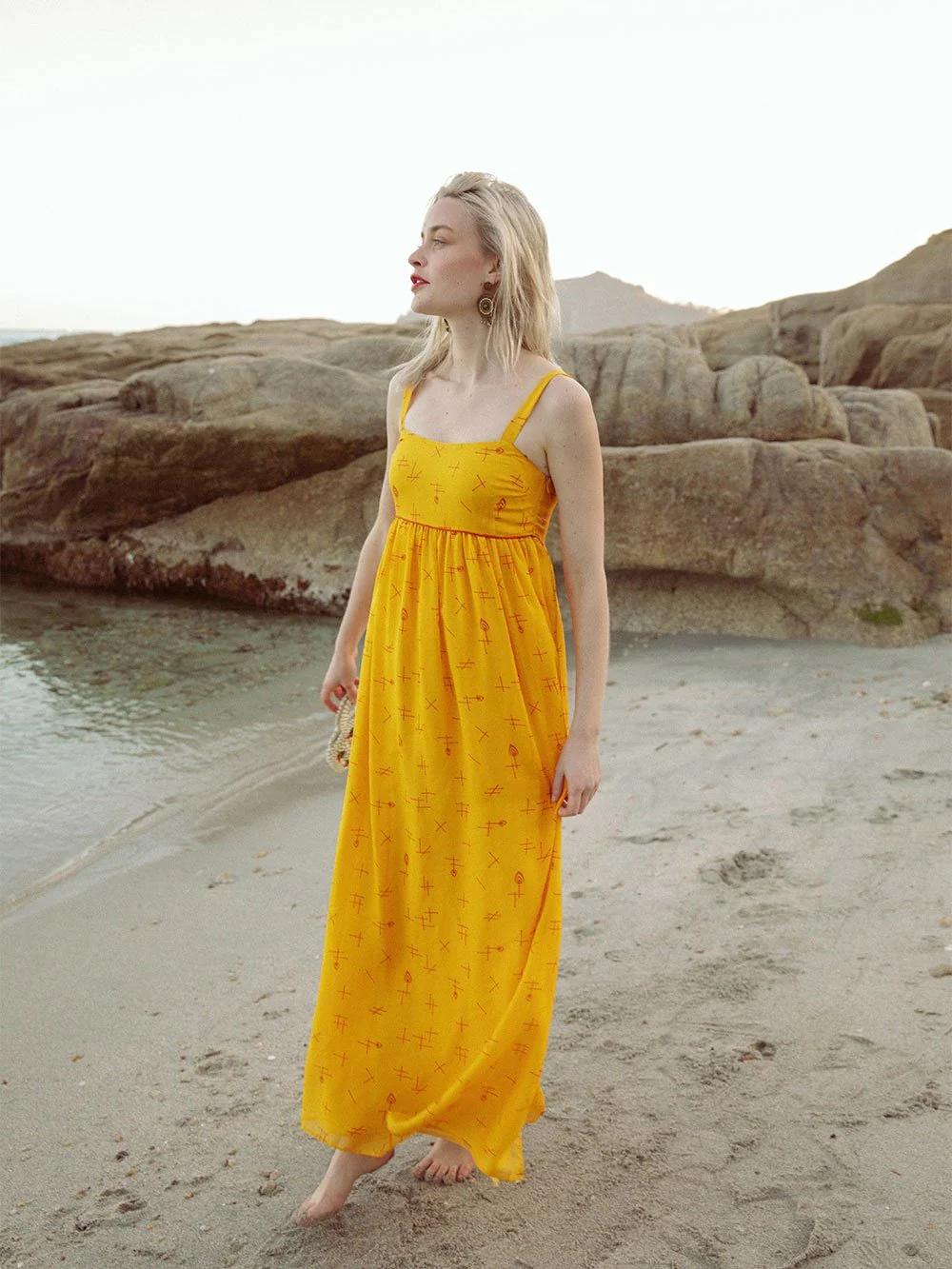 Robe longue taille empire Allumer le Feu - Image 4