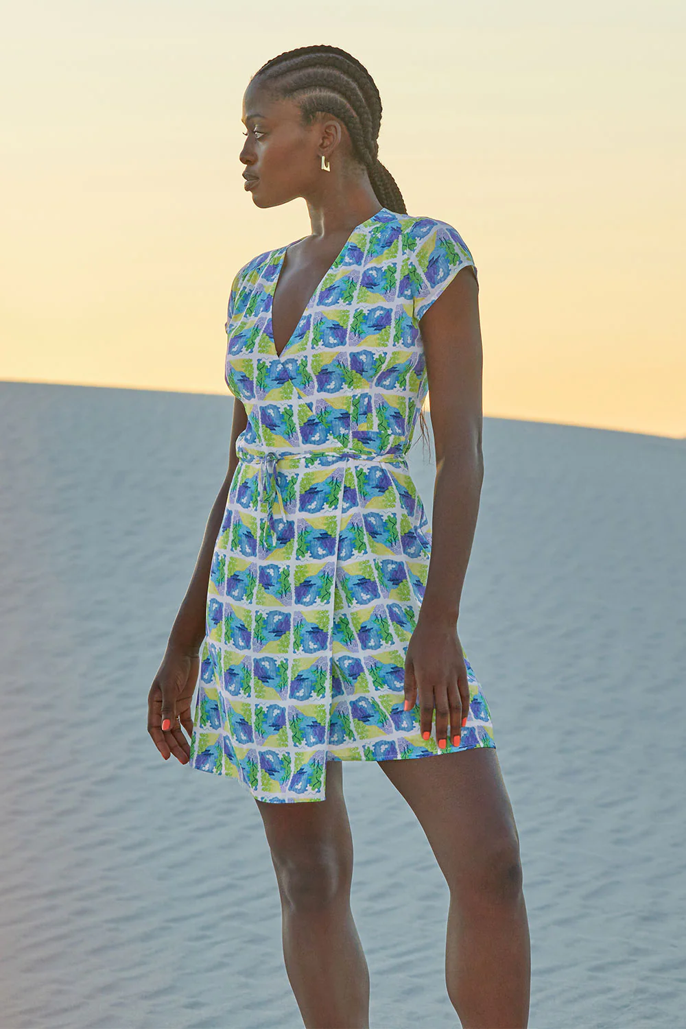 Robe Malicieuse en soie Positano