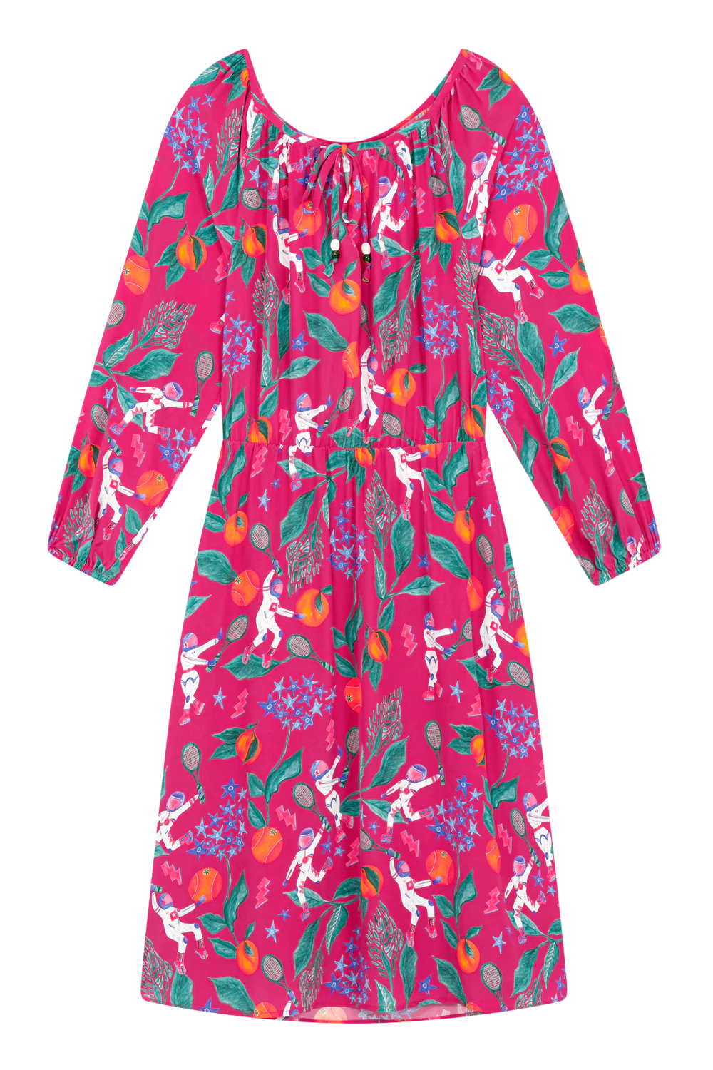 Robe Radieuse en soie Astro Tennis - Image 7