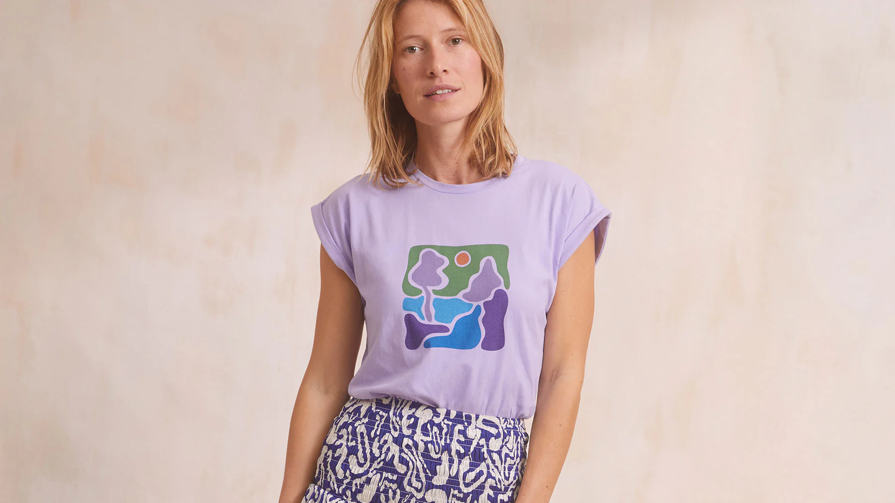 T-shirt Landscape Lavande - Image 6