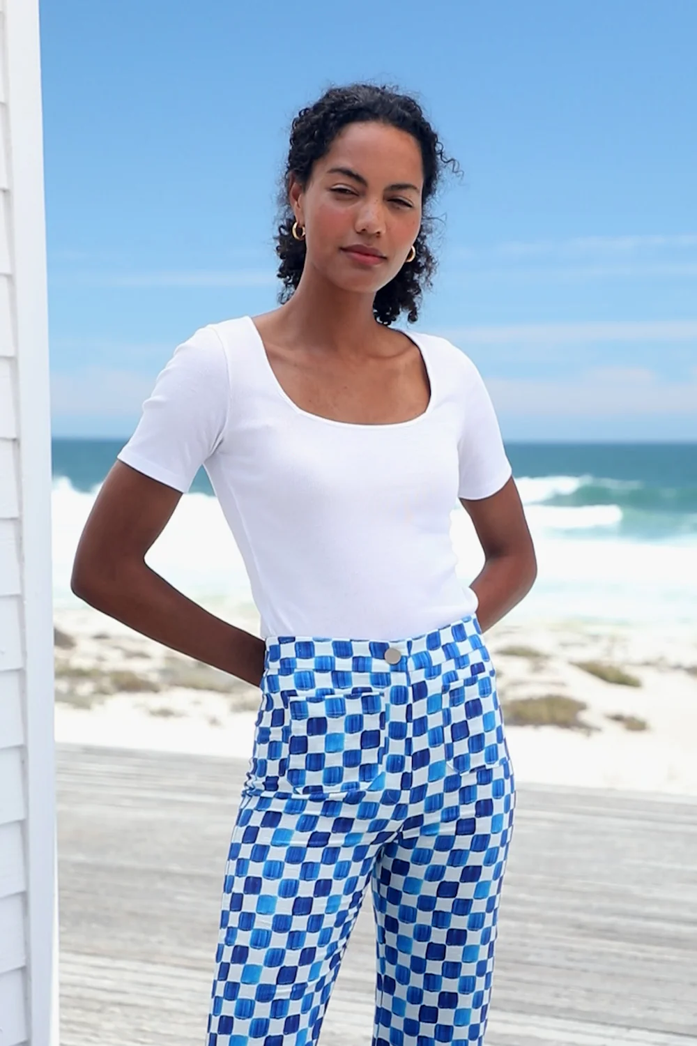 T-shirt Paresseuse en coton Blanc Innocent - Image 5